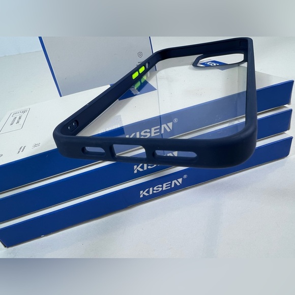 KISEN - 4PC Simple But Unique iPhone 12 Pro Max Case In Navy Blue/Clear NIB - Picture 6 of 9